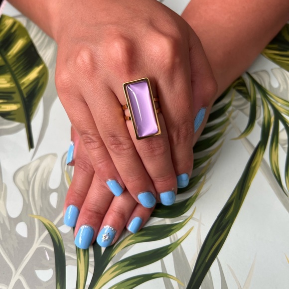 Elegant Rectangular Statement Rings - Classic Minimalist Ring - Picture 10 of 14